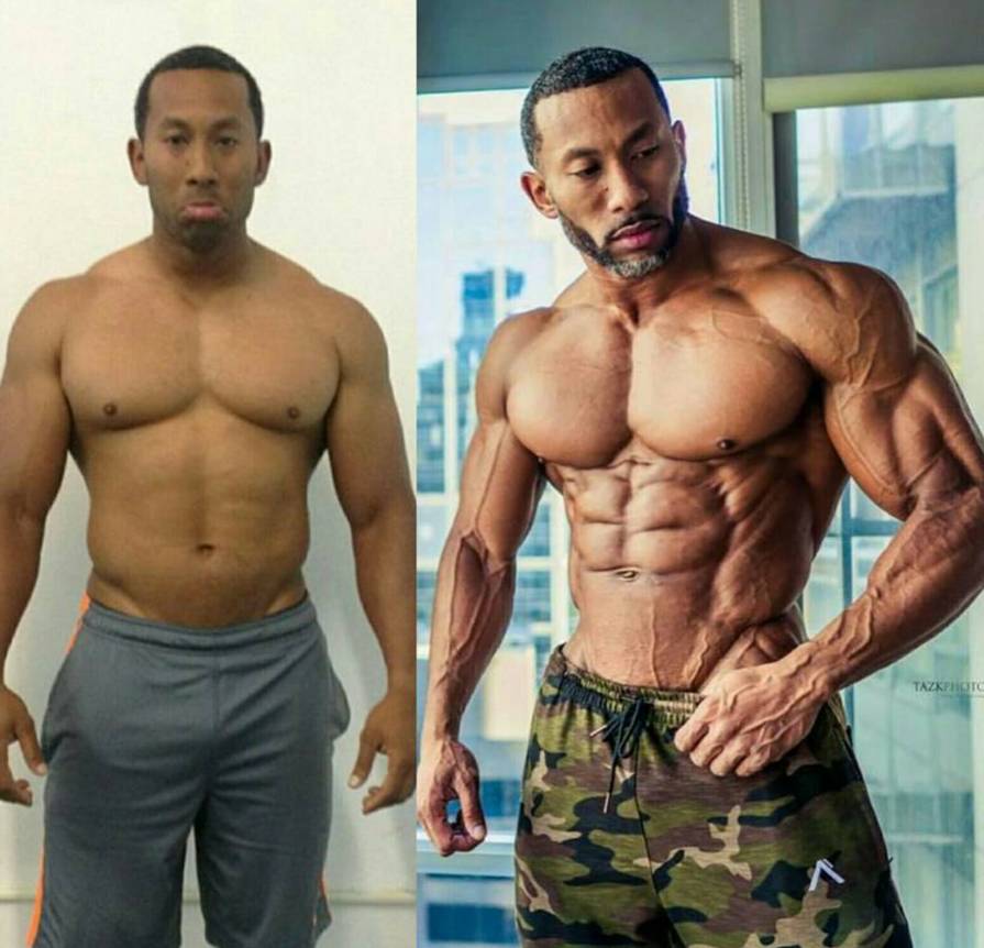 没有对比，就没有伤害！肥仔健身变巨帅！