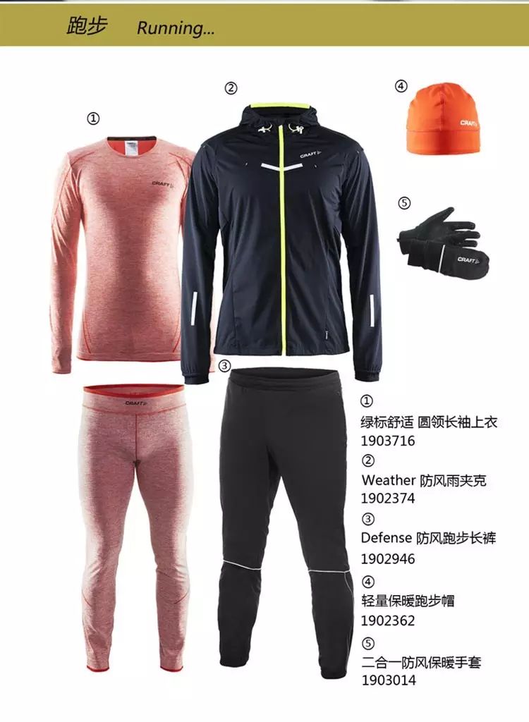 瑞典craft男女舒适运动贴身内衣套装！全网最低价！