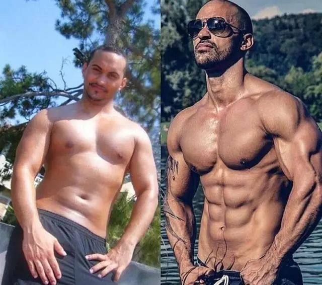 没有对比，就没有伤害！肥仔健身变巨帅！