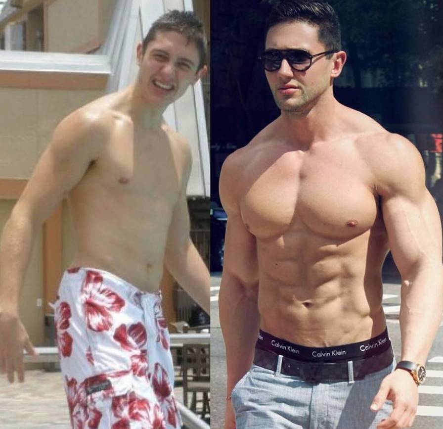 没有对比，就没有伤害！肥仔健身变巨帅！
