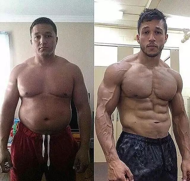 没有对比，就没有伤害！肥仔健身变巨帅！