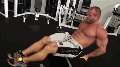 弱者羡慕别人的腹肌，强者享受自己的汗水！