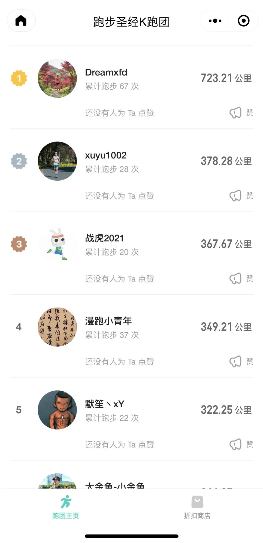 跑量排行榜11月获奖情况公布，快来加入我们！